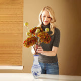 Sunflower 3D Puzzle Vase - Unique Flower Vase Crafted from 160 Curved Plastic Puzzle Pieces - Perfect Housewarming Gift for Flower Arrangements and Home Decoration