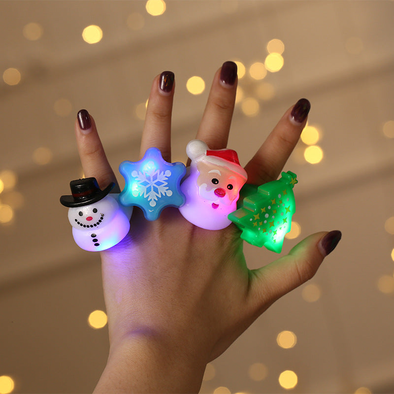 Christmas Ring Finger Glowing Ring Christmas Decoration