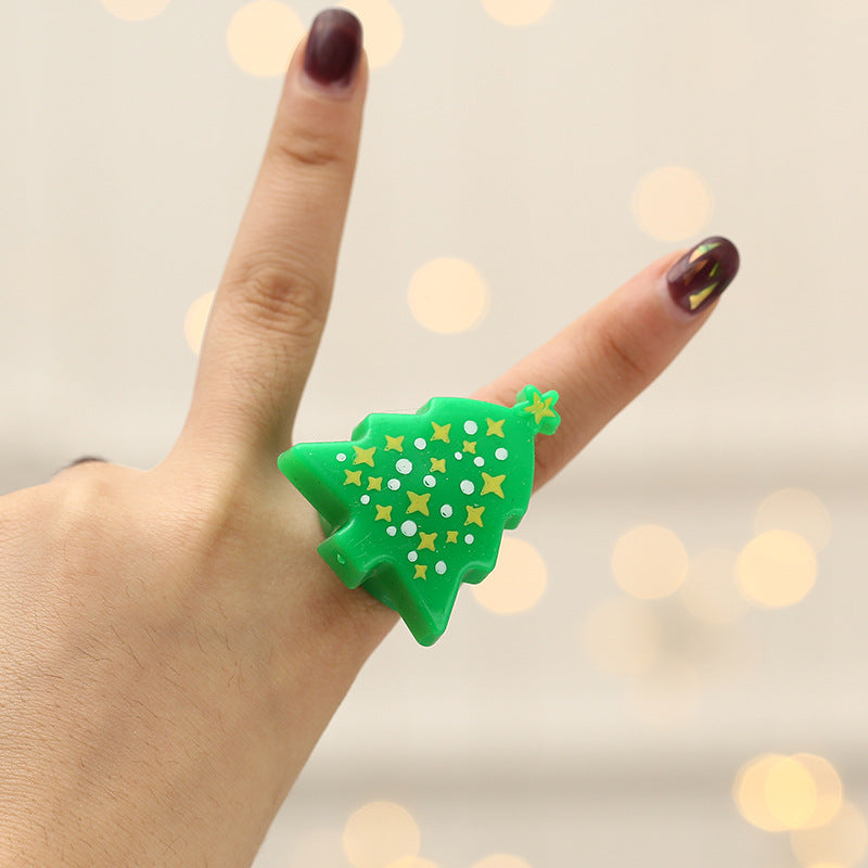 Christmas Ring Finger Glowing Ring Christmas Decoration