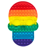 Skull Fidget Toy Skull Pop It Halloween Pop It Rainbow