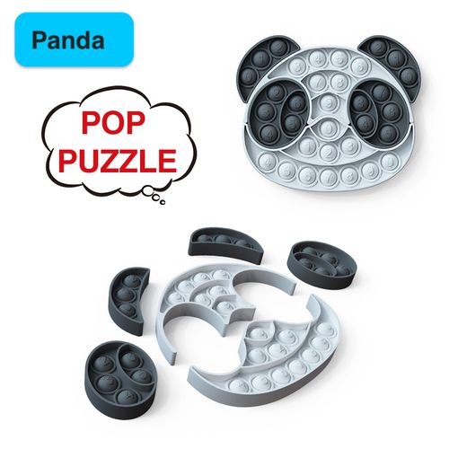 Puzzle Fidget Toys Jigsaw Pop It Educational Toys for Children