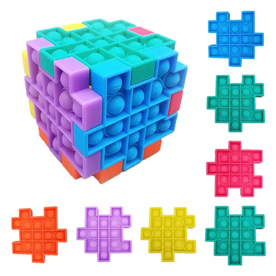 Push Bubble Fidget Toys Jigsaw Pop It Puzzle Fidget
