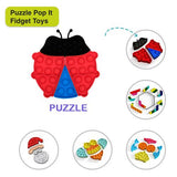 Puzzle Fidget Toys Animal Ladybird Pop It Educational Toys