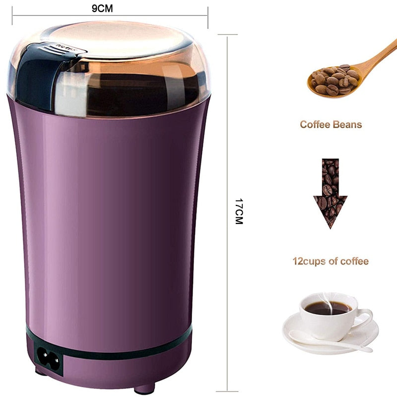 Electric Coffee Grinder Mini Kitchen Salt Pepper Grinder Powerful Beans  Spices Nut Seed Coffee Bean Grind Molinillo Cafe - Buy Electric Coffee  Grinder Mini Kitchen Salt Pepper Grinder Powerful Beans Spices Nut