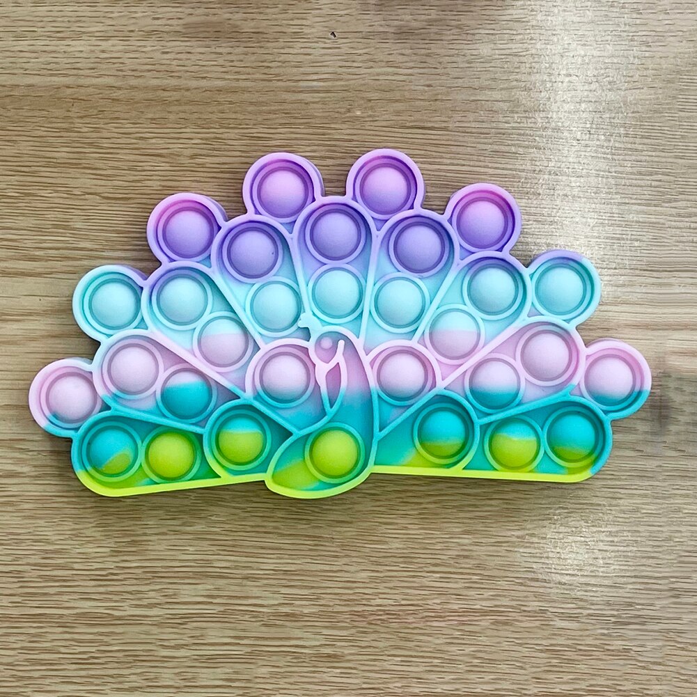 Colorful Pop It Kids Toys Push IT Bubble Fidget Toy