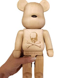 Solid Wood 28cm Bearbrick Toy
