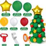 Christmas Green Balloon Christmas Tree Balloon Forest Theme Party Decoration