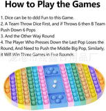 Checkerboard Pop It Game Fidget Toys Battle Fidget Pop It.