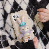 3D Plush Phone Case for iPhone Cute Phone Case Girl's Phone Case Rabbit Phone Case Bear Phone Case
