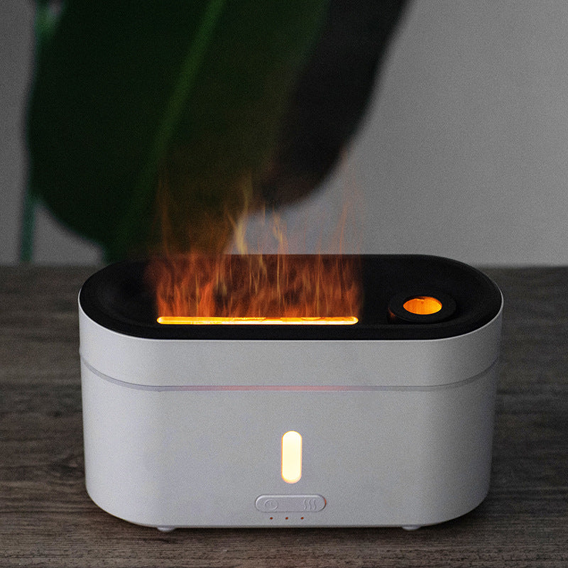 Flame Essential Oil Diffuser with Flame Light Diffuser for Aromatherapy Essential Oils Mist Humidifiers with Waterless Auto Shut-Off for Home Office Boys Girls Bedroom