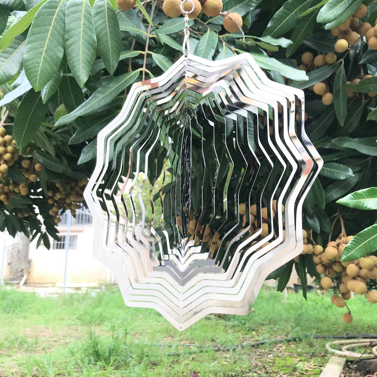 SS 3D Metal Wind Spinner Wind Chimes Home Decoration
