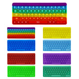 New Arrival Keyboard Fidget Toy Keyboard Pop It Rainbow Keyboard Toys