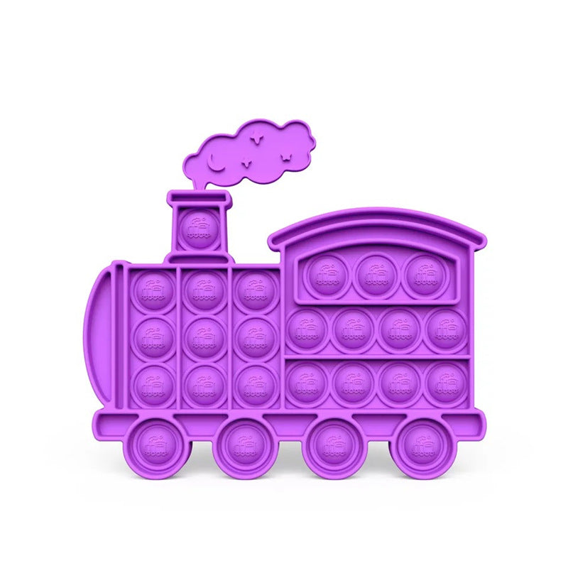 Train Pop It Fidget Toy Push Pop It Bubble Fidget Toys