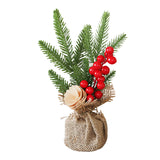 25cm Christmas Tree Decoration New Year Pot Plant