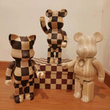 Solid Wood 28cm Bearbrick Toy