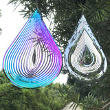 Water Drops 3D Wind Spinner 3D Animation Metal Wind Spinner Metal Wind Chimes