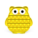 Owl Fidget Toys Pop It Bubble Fidget Sensory Toy Silicone Stress Reliever Push Pop Fidget Toy Squeeze Sensory Toy
