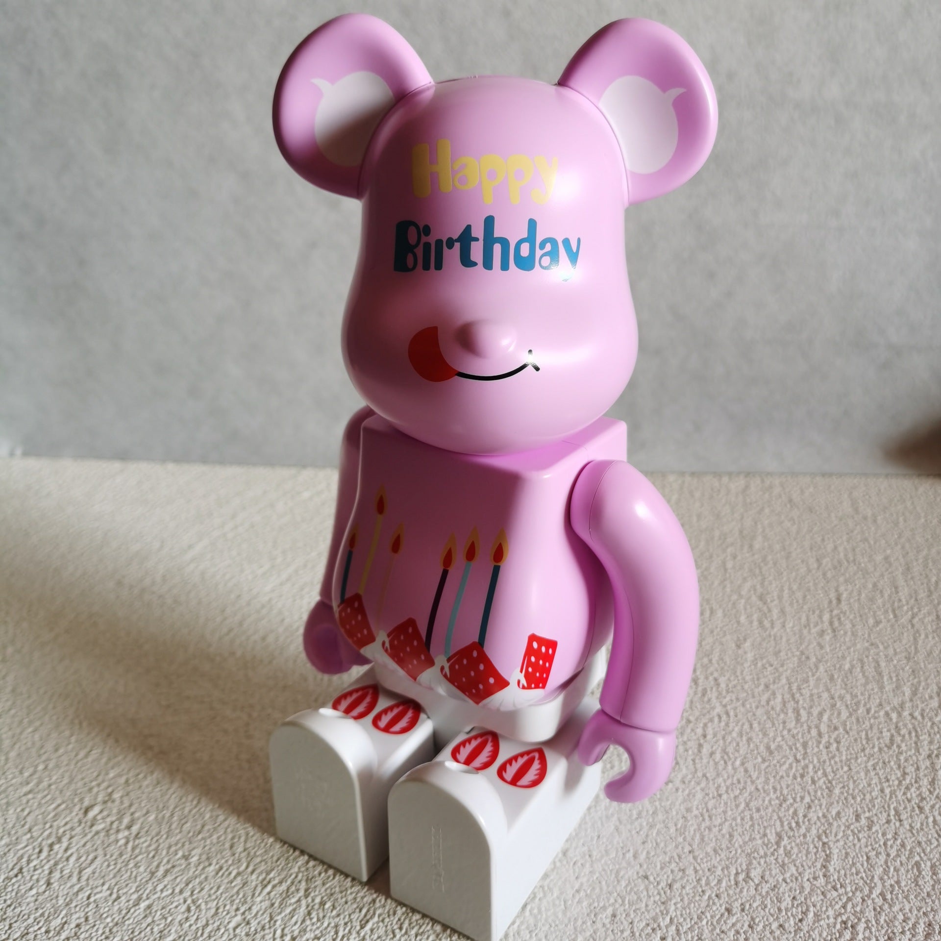 400% Bearbrick Toy Pink Bear