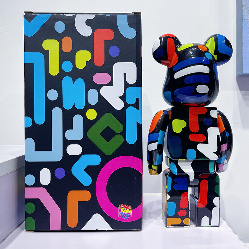 Yoon Graffiti 28cm Bearbrick 400% Bear Toy