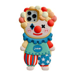 3D Joker Phone Case for iPhone 14 13 12 11 Clown Soft Phone Case