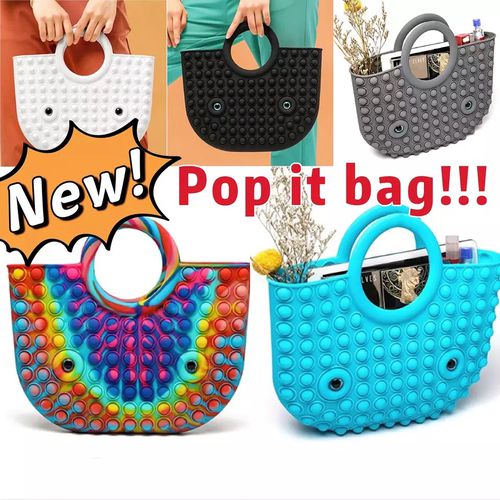 2021 New Fidget Handbag New Arrival Pop It Handbag Bubble Handbag Fidget Toys Fashionable Pop It Bag
