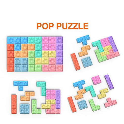 Puzzle Fidget Toys Tetris Pop It Educational Toys